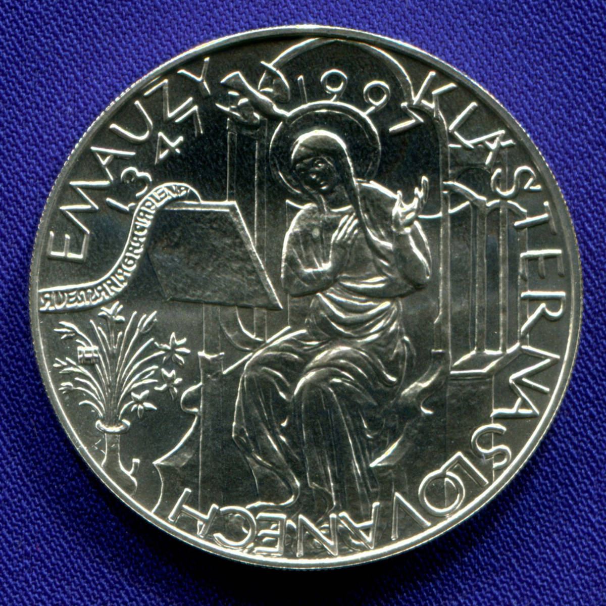 Чехия 200 крон 1997 UNC 650 лет основания Эммаусского монастыря 