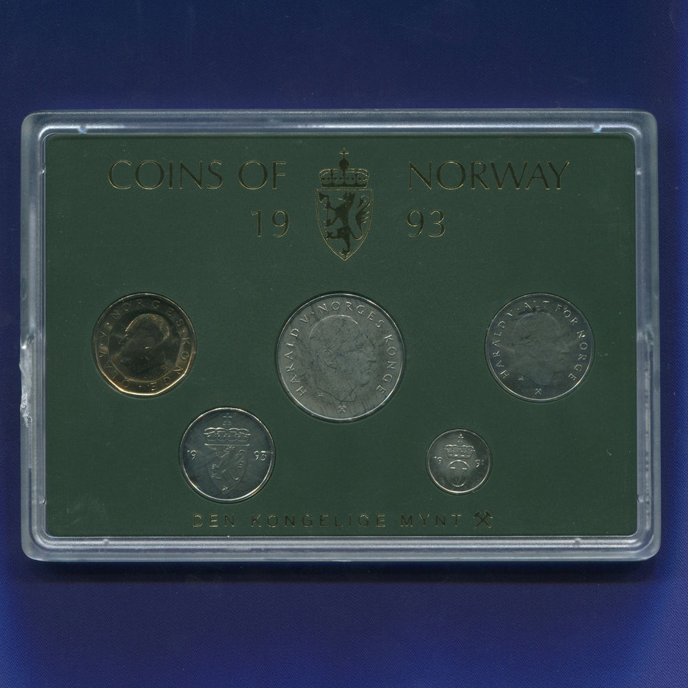 Норвегия набор - 5 монет 1993 UNC - 29390