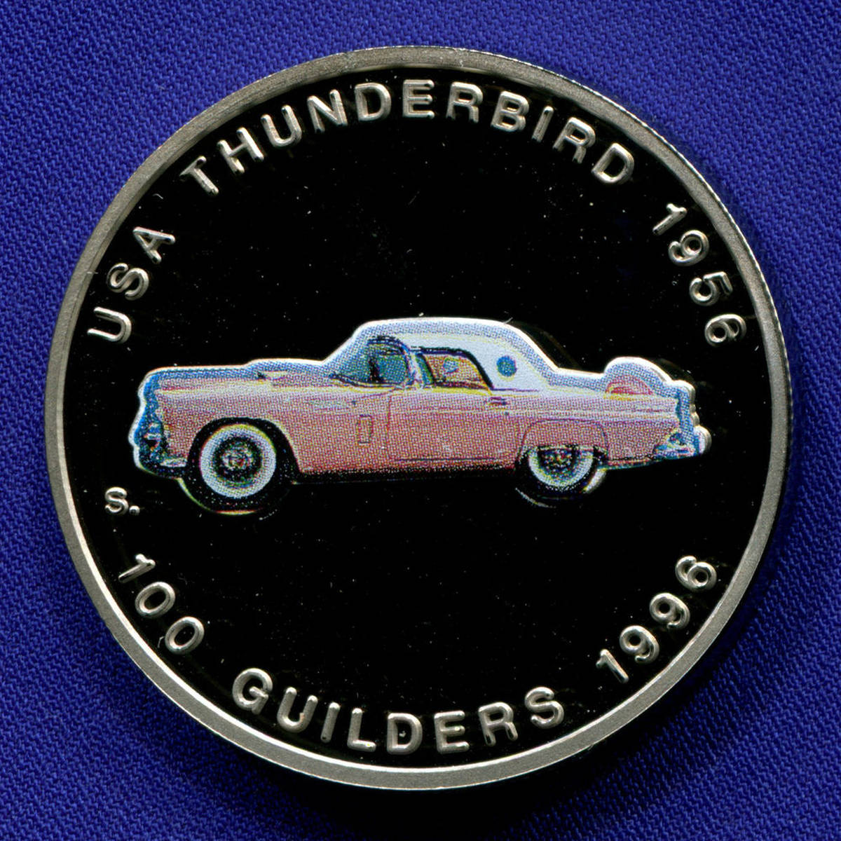 Суринам 100 гульденов 1996 Proof Форд - Thunderbird 1956 