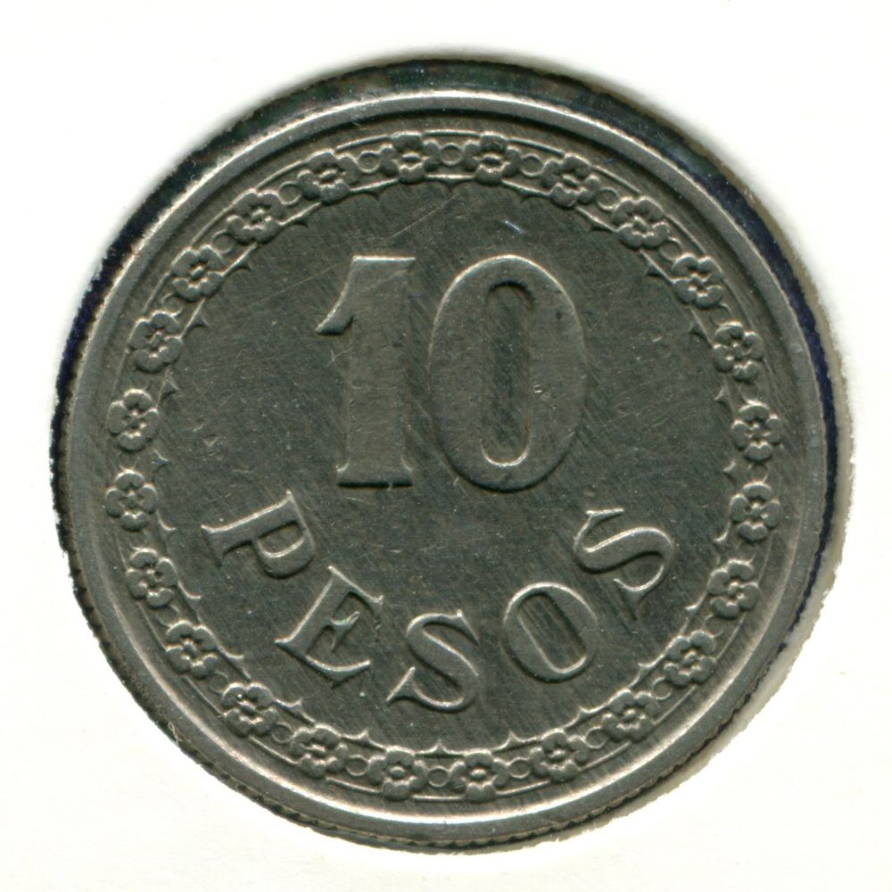 Парагвай 10 песо 1939 XF  - 15079