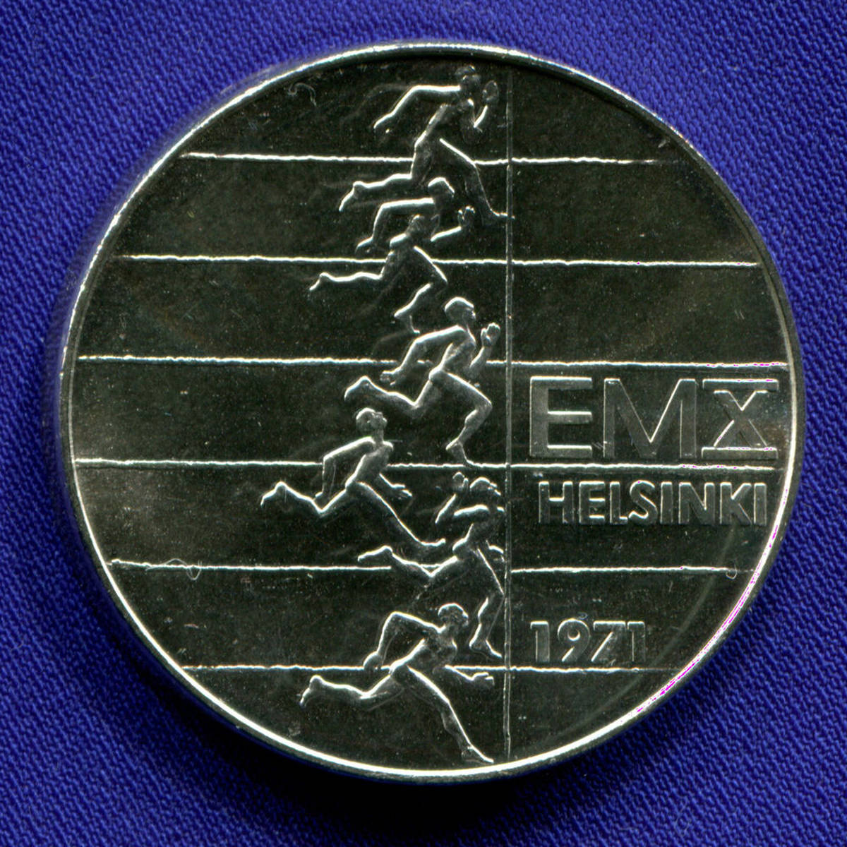 Финляндия 10 марок 1971 UNC Чемпионат Европы по легкой атлетике 