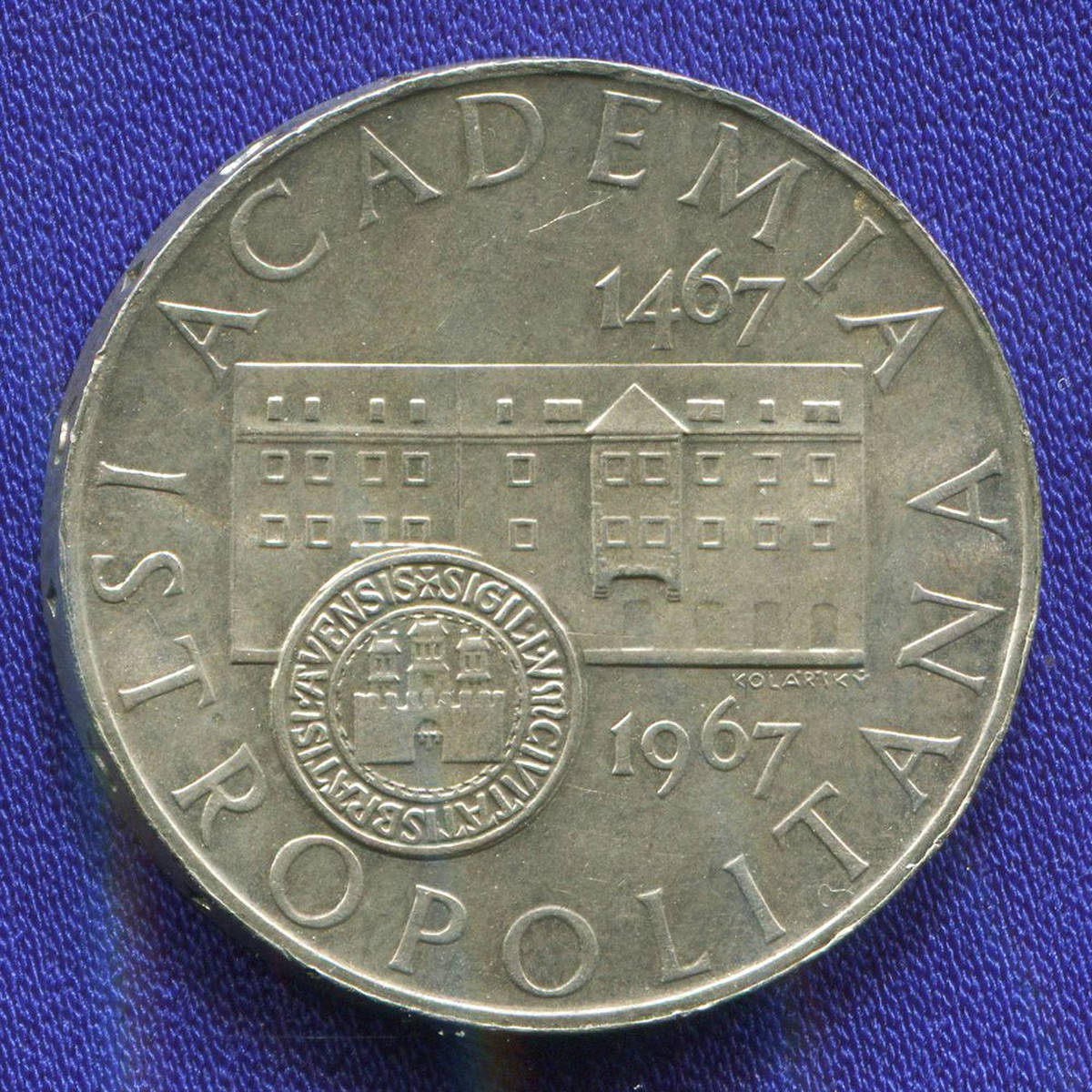 Чехословакия 10 крон 1967 aUNC Академия Истрополитана 