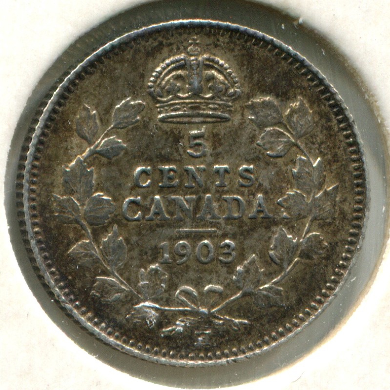 Канада 5 центов 1903 #13 GVF
