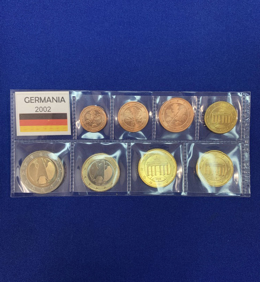 Набор монет Германии EURO 8 монет 2002 UNC - 37324