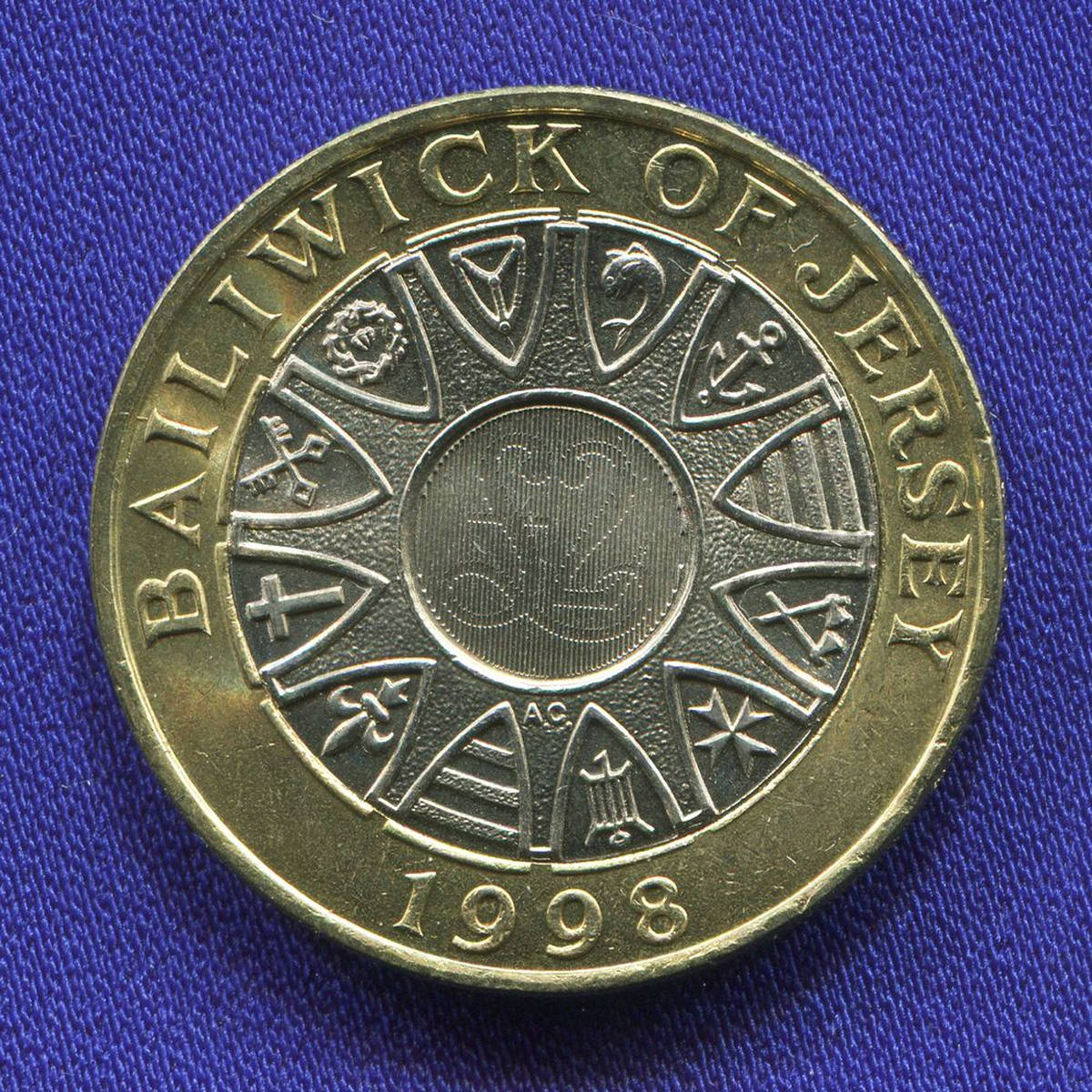Джерси 2 фунта 1998 UNC  - 36460