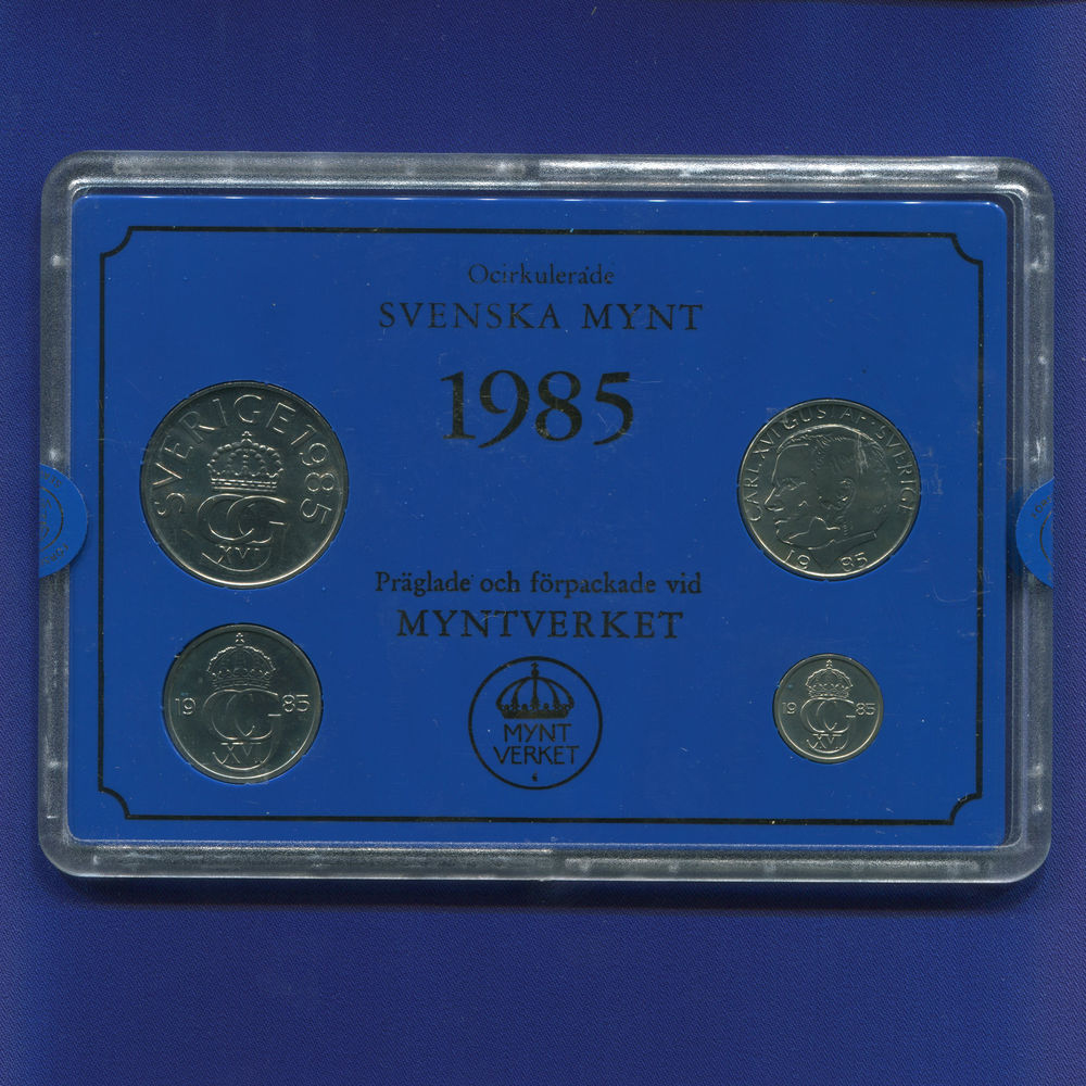 Швеция набор - 4 монеты 1985 UNC