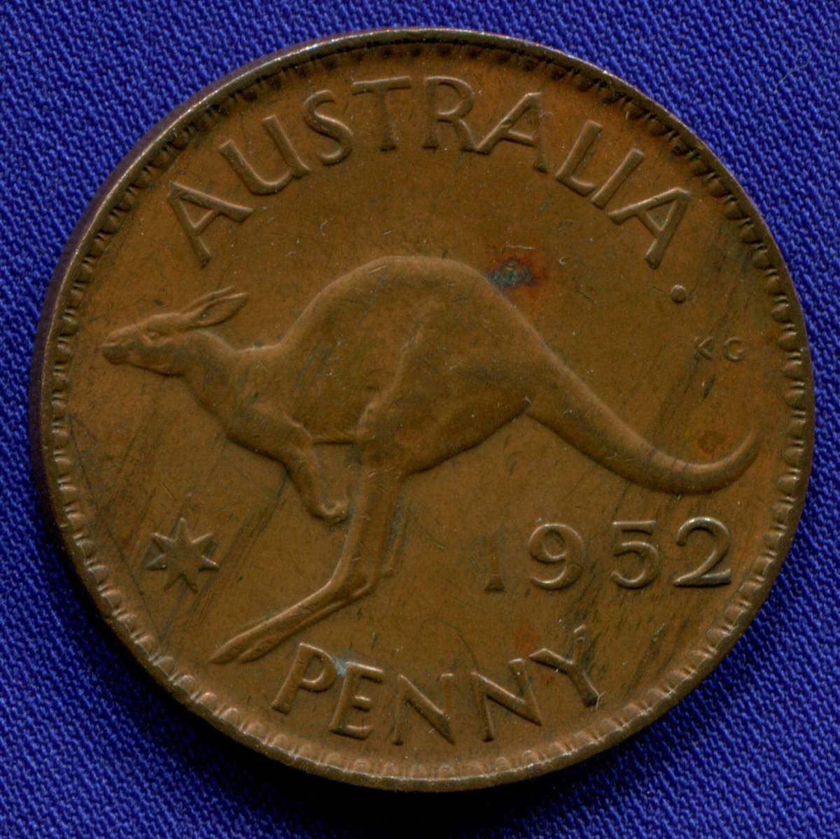 Австралия 1 пенни 1952 VF