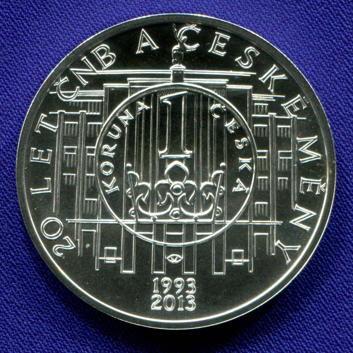 Чехия 200 крон 2013 UNC 20 лет национальному банку  - 22967