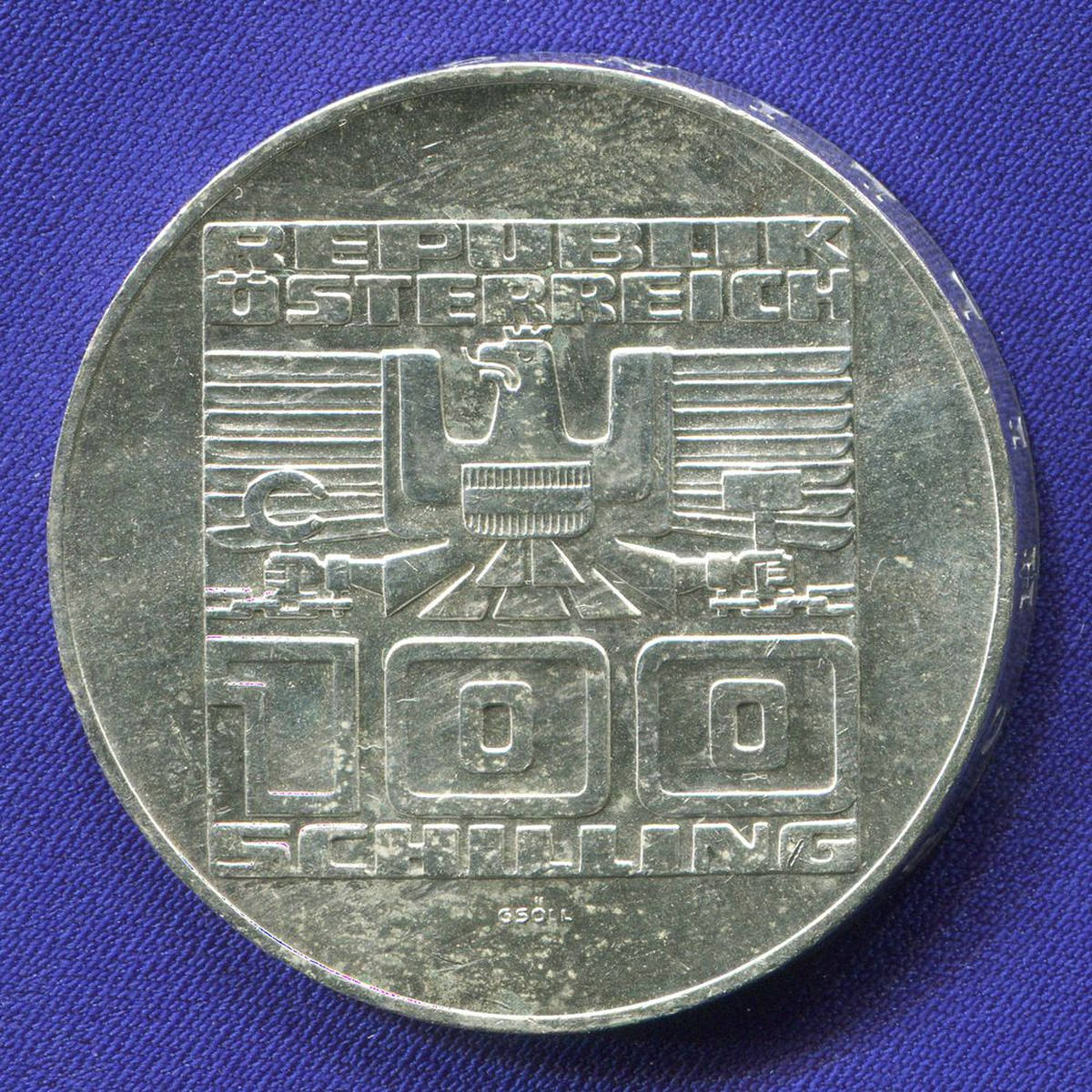 Австрия 100 шиллингов 1976 XF 1000 лет провинции Каринтии 