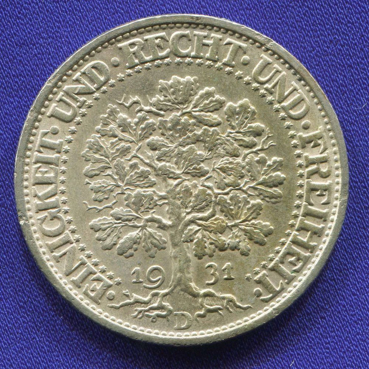 Германия 5 марок 1931 UNC 