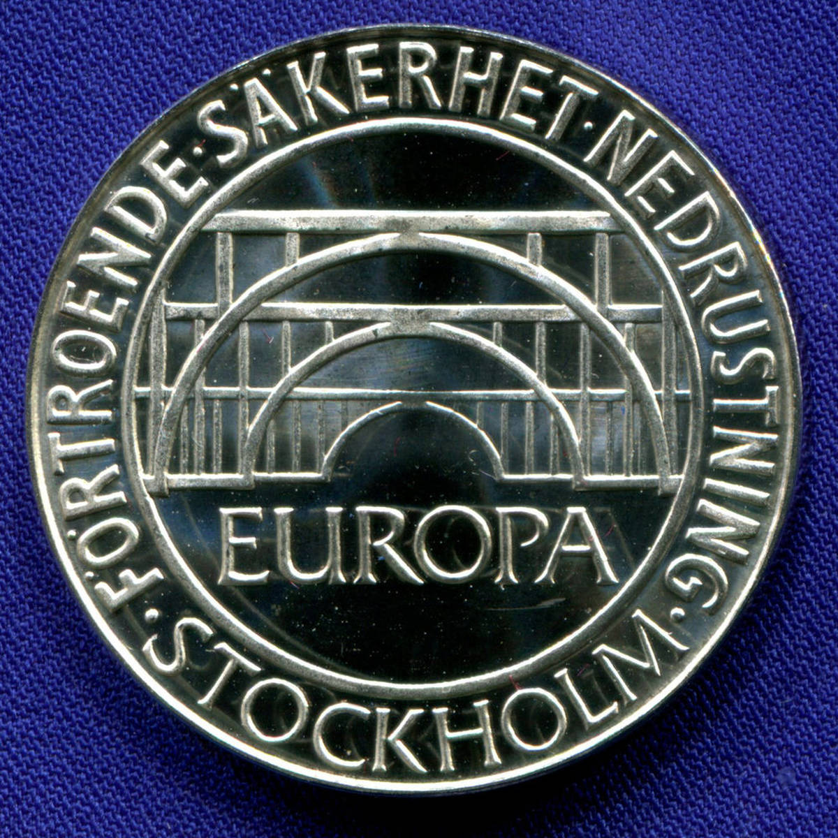 Швеция 100 крон 1984 UNC Стокгольмская конференция  - 26678