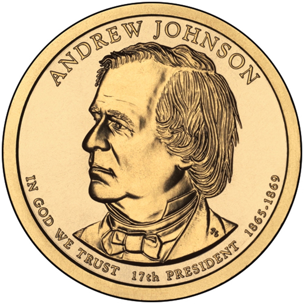 США 1 доллар 2011 года президент №17 Эндрю Джонсон - 7476