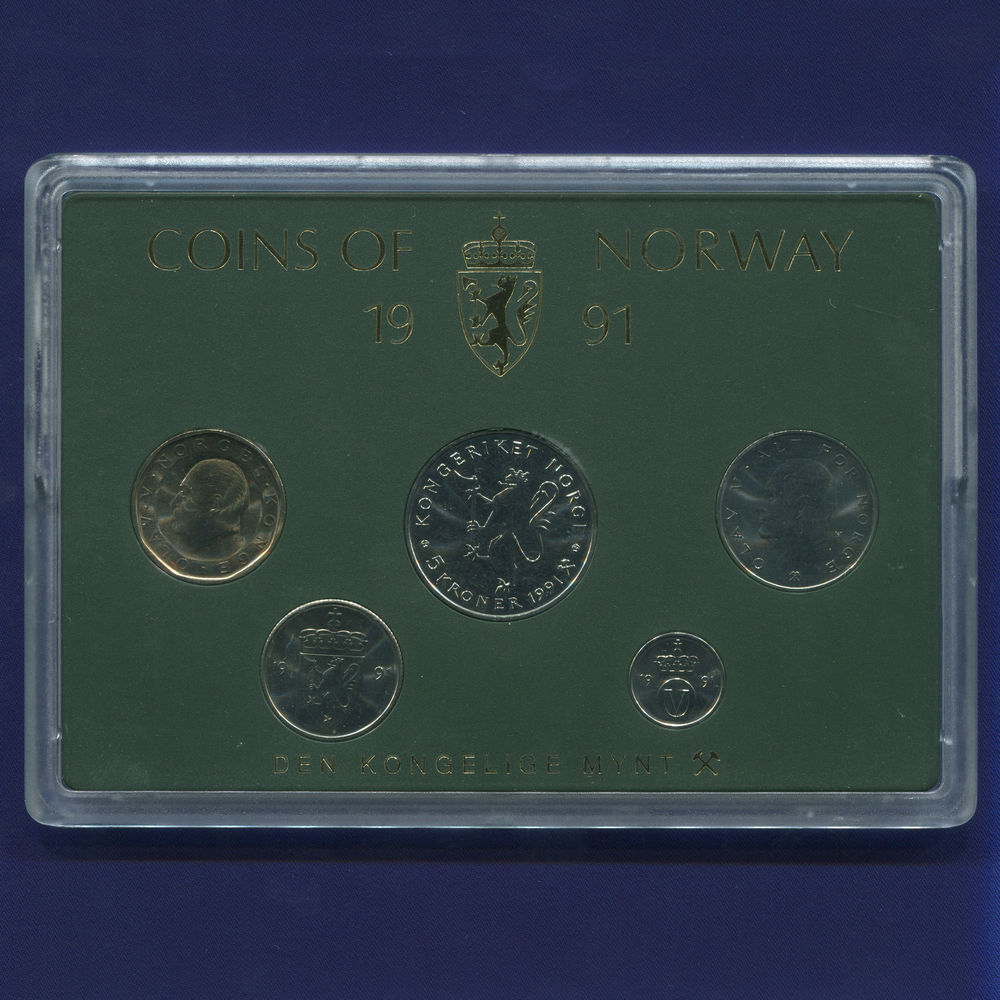 Норвегия набор - 5 монет 1991 UNC - 29388