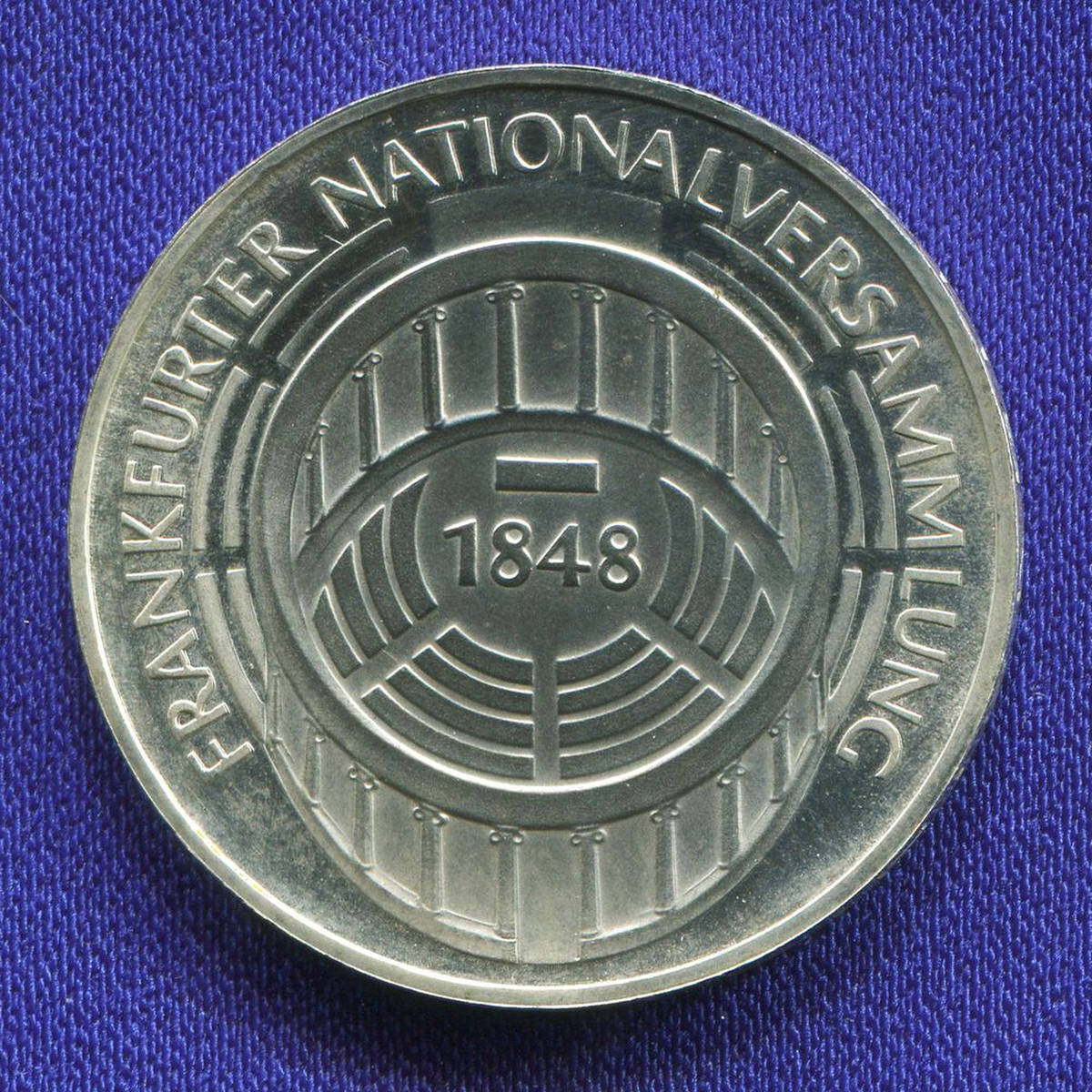 ФРГ 5 марок 1973 Proof 125 лет со дня открытия Национального Собрания  - 37451