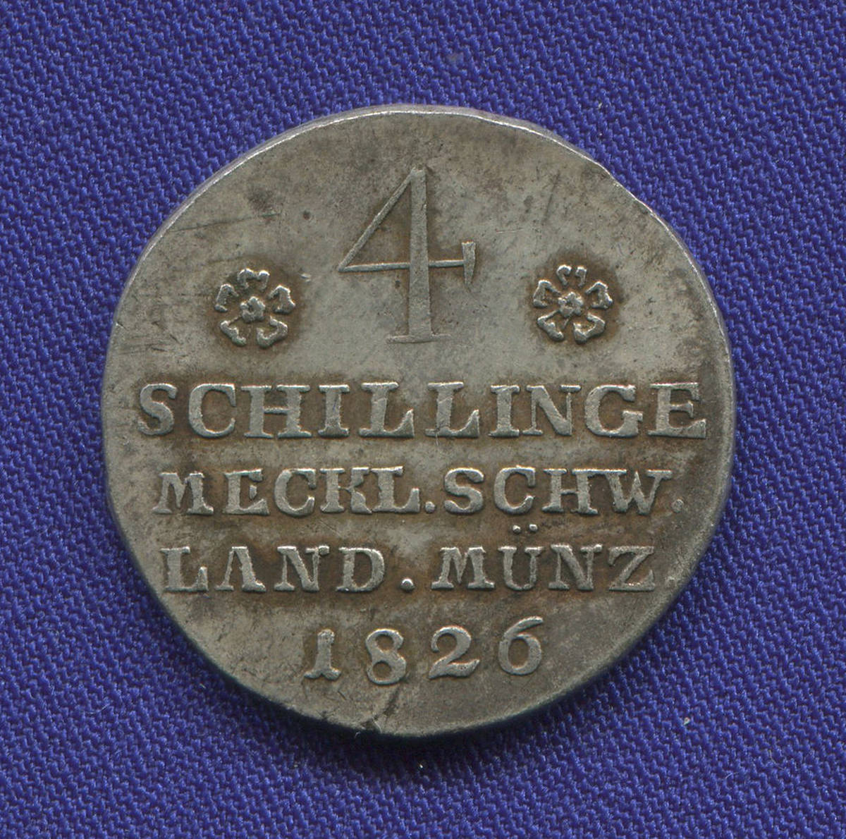 Германия/Мекленбург-Шверин 4 шиллинга 1826 UNC 