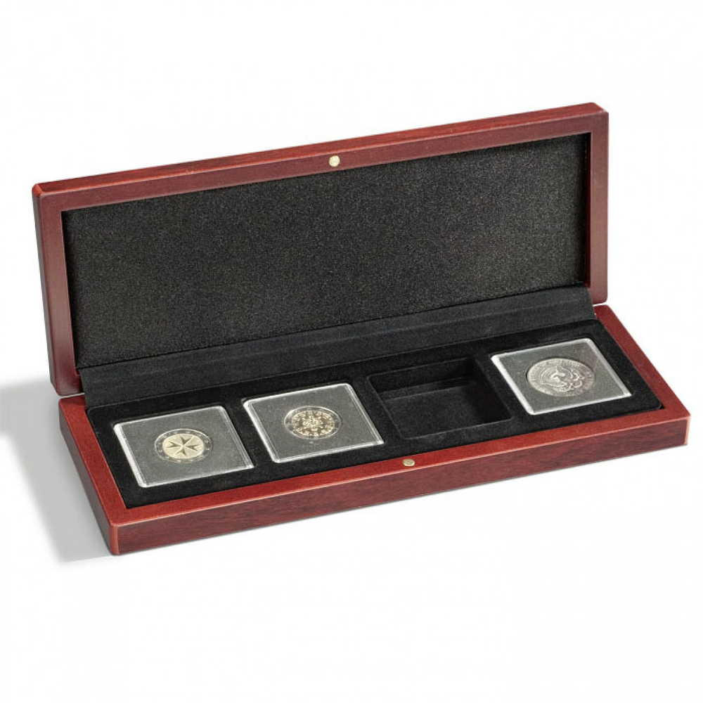 Коробка Leuchtturm для 4 монет в капсуле Quadrum - 35995