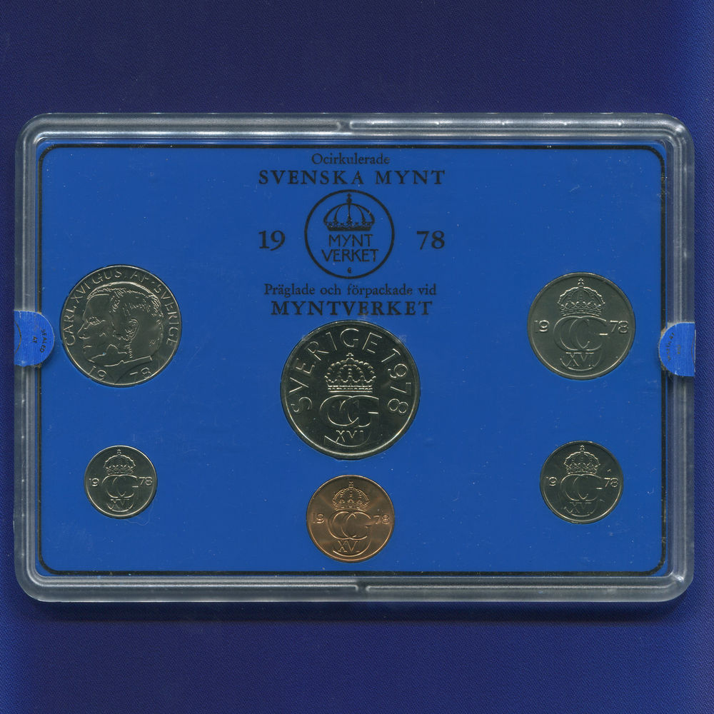 Швеция набор - 6 монет 1978 UNC - 29347