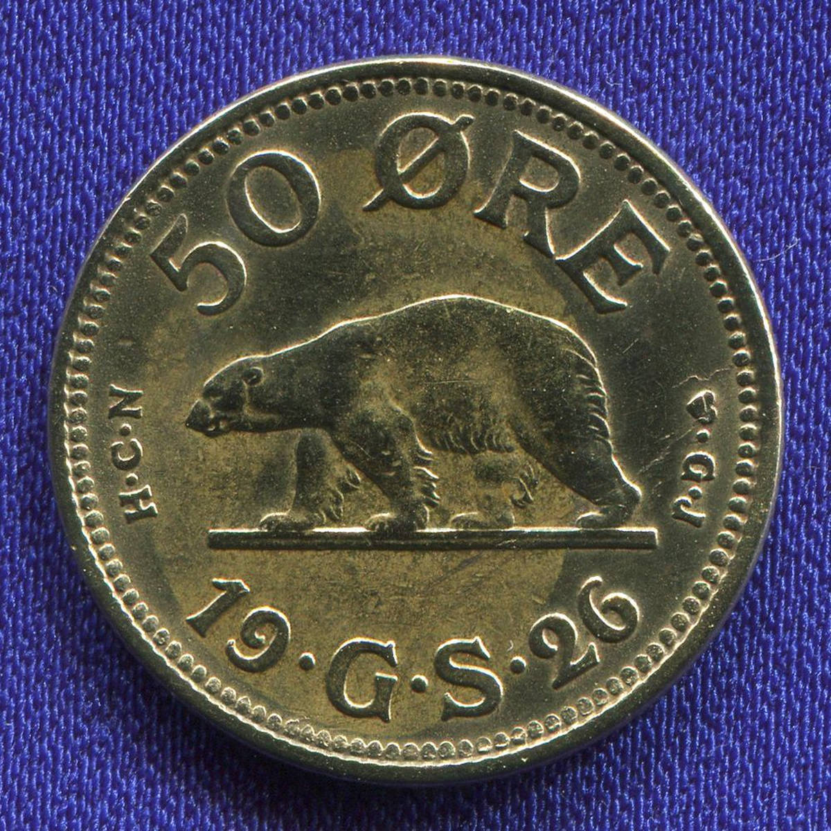 Гренландия 50 эре 1926 XF 