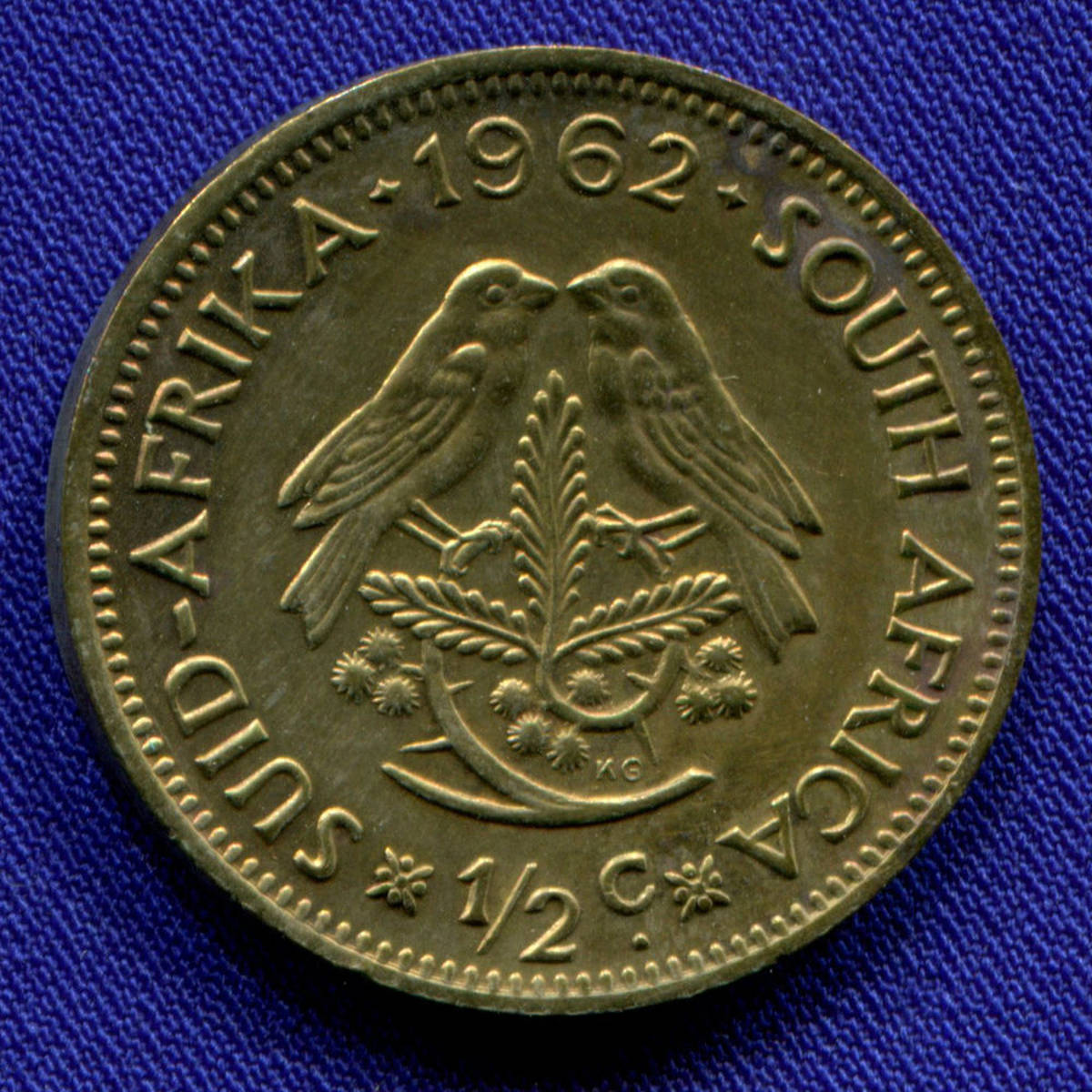 Южная Африка 1/2 цента 1962 VF  - 27694