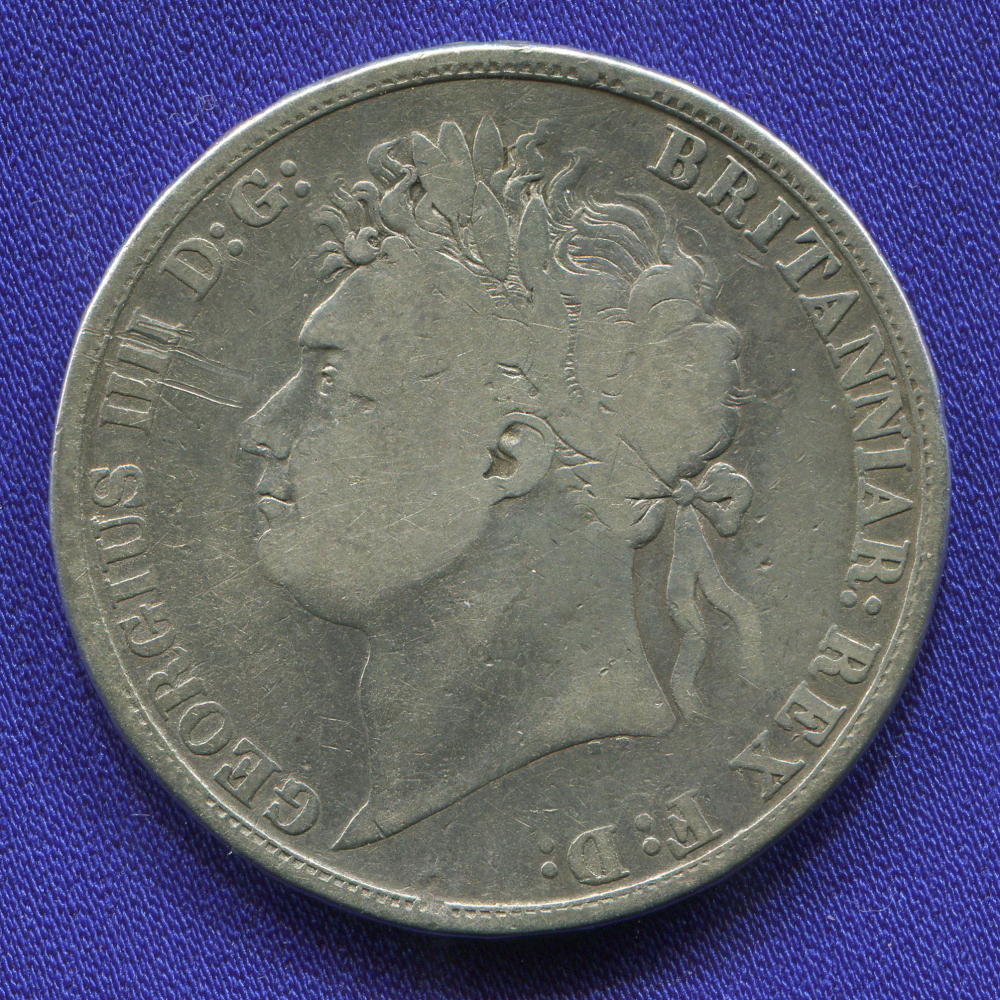 Англия 1 крона 1822 VF Георг IV 