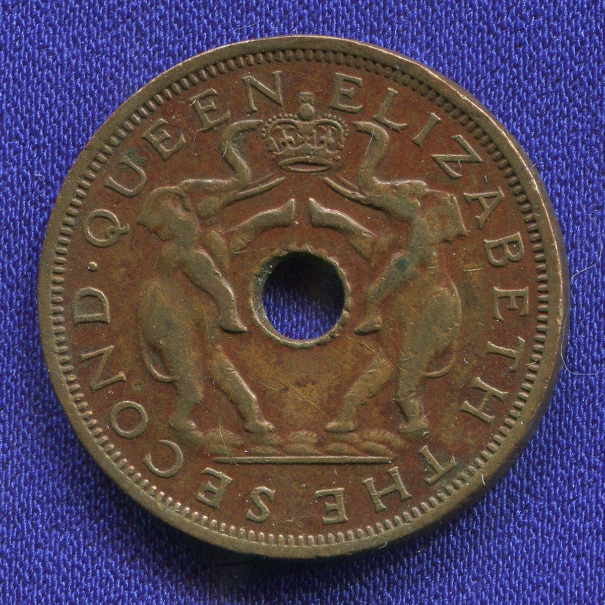 Родезия и Ньясаленд 1 пенни 1963 XF- 