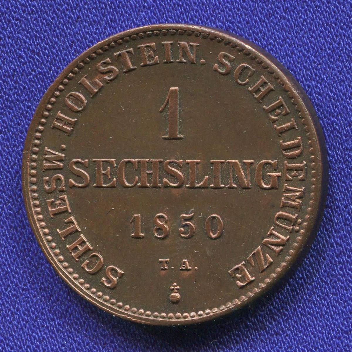 Германия/Шлезвиг - Гольштейн 1 сешлинг 1850 UNC  - 39168