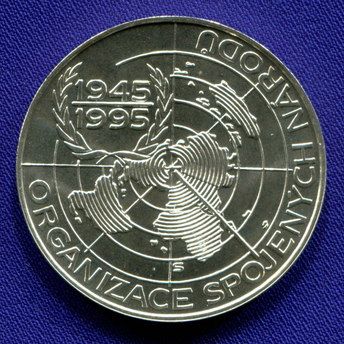 Чехия 200 крон 1995 UNC 50 лет ООН 