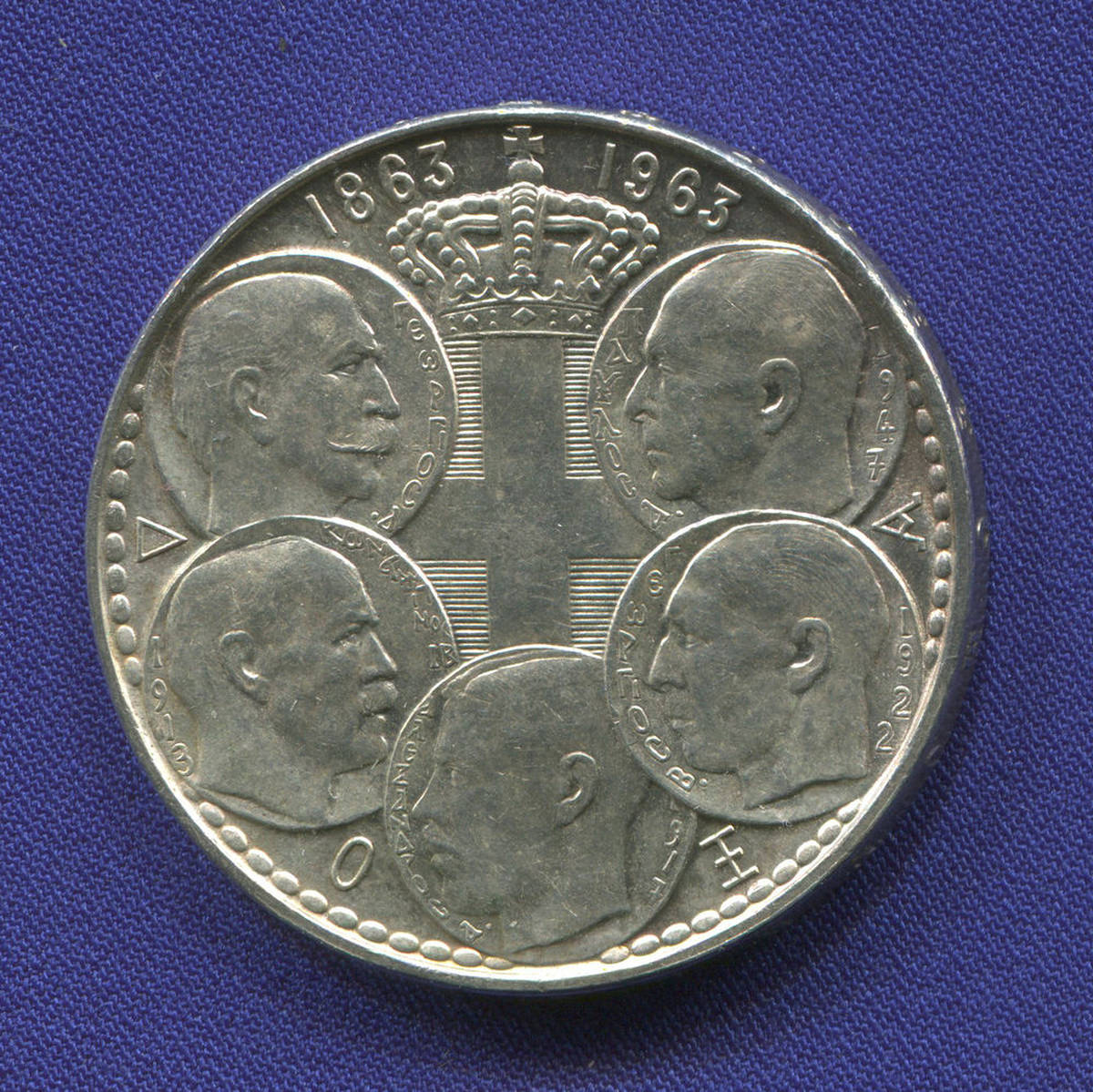 Греция 30 драхм 1963 UNC династия Глюксбургов  - 39905