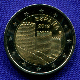 Испания 2 евро 2019 UNC Авила 