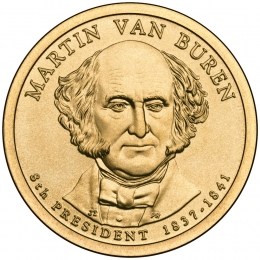 США 1 доллар 2008 года президент №8 Мартин Ван Бюрен