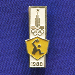 Значок «Москва 1980 г.» Алюминий Булавка