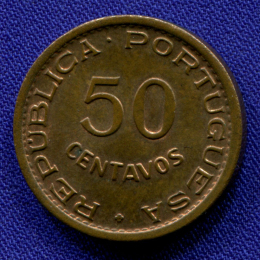 Ангола 50 сентаво 1961 aUNC 