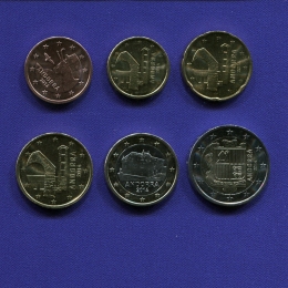 Набор монет Андорры EURO 6 монет 2014 UNC