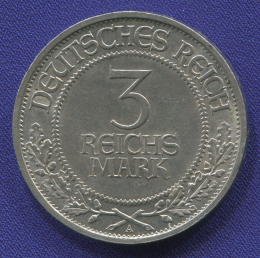Германия 3 марки 1926А UNC 