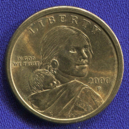 США 1 доллар 2000 AU Сакагавея 