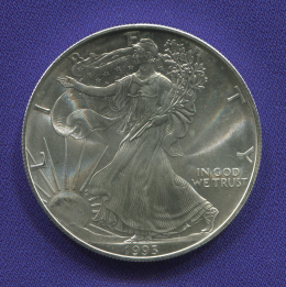 США 1 доллар 1993 UNC Шагающая свобода
