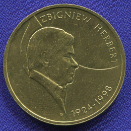 Польша 2 злотых 2008 UNC Збигнев Херберт 