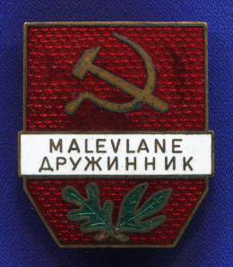 Знак «Дружинник MALEVLANE № 370» Латунь Булавка