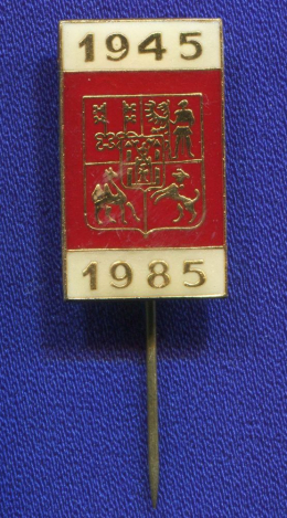 Значок «1945- 1985» Тяжелый металл Иголка