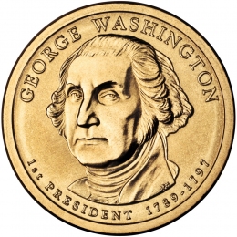 США 1 доллар 2007 года президент №1 Джордж Вашингтон