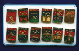 Сувенирный набор значков № 2 " Гербы Смоленской области" Смоленский авиационный завод 1981 г.