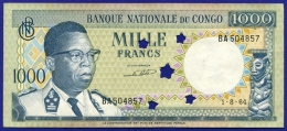 Конго 1000 франков 1964 XF