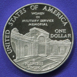 США 1 доллар 1994 Proof Мемориал женщинам на военной службе 