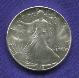 США 1 доллар 1986 UNC Шагающая свобода