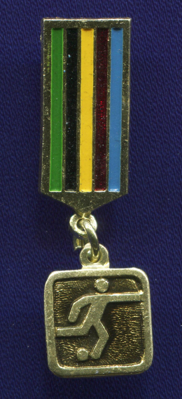 Значок «Футбол» Алюминий Булавка