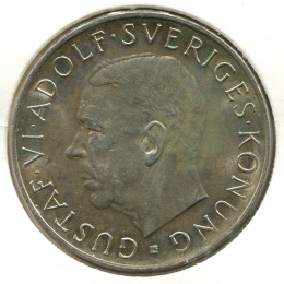 Швеция 5 крон 1952_ND #828 aUNC