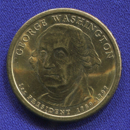 США 1 доллар 2007 UNC Джорж Вашингтон (1789-1797 гг.) 