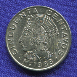Мексика 50 сентаво 1983 UNC 