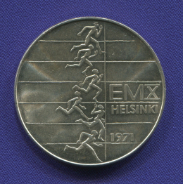Финляндия 10 марок 1971 UNC Чемпионат Европы по легкой атлетики 
