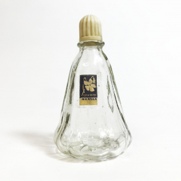 Бутылочка с крышкой. Одеколон Фиалка. 12 граней. Клеймо ГСЗ. Стекло. 1960-1970 гг.